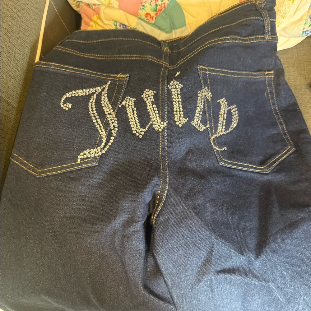 Juicy Couture Women's Dark Blue Embellished Jeans